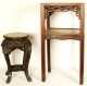 Two Chinese Export Marble Top Stands