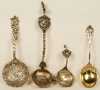 Four Continental Coin Silver Spoons