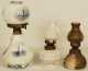 Three Miniature Kerosene Lamps