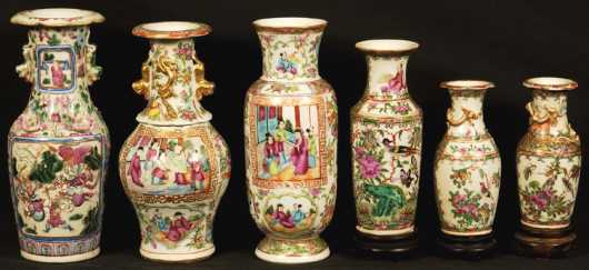 Rose Medallion Vases
