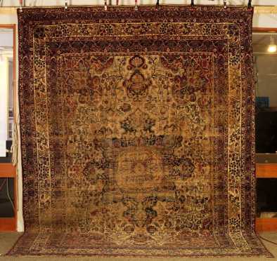 Antique Kerman Room Size Rug
