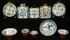 Lot of 11 Pieces Blue Flower Domestic Chinese Porcelain