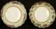 Two Scalloped Edge Rose Medallion Dishes