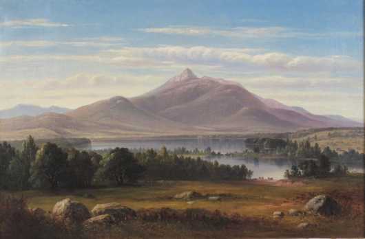 Benjamin Champney,  oil on canvas, White Mountain landscape of MT. Chocorua