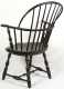Signed, "W Seaver" Bow back Windsor Arm Chair