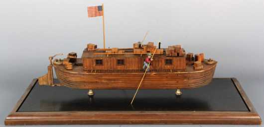 Ship Model - Hudson River Canal Boat