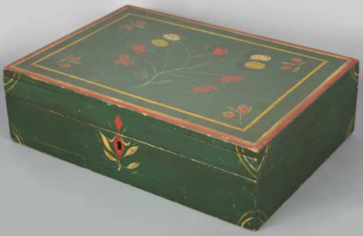 Paint Decorated Document Box