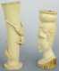 Lot of Two Carved Ivory Pieces, African