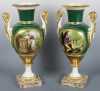 Pair of 19th Century Paris Porcelain Urns