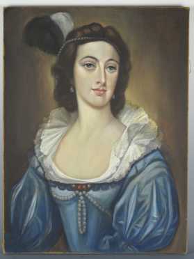School of Frances Cotes,  portrait of a young Aristocratic woman  
