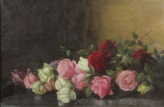 Benjamin Champney, Still life of roses