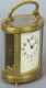 Oval Brass Carriage Clock, French works made for  "A Stowell and Co. Inc, Boston,"