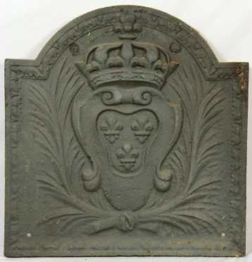 French Cast Iron Plaque