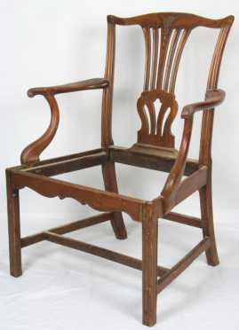 Chippendale Mahogany Arm Chair