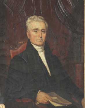 Henry Cheevers Pratt, Attributed oil on canvas portrait painting of the Reverend Matthew Bolle