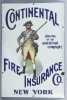 Porcelain "Continental Fire Insurance Co," Sign