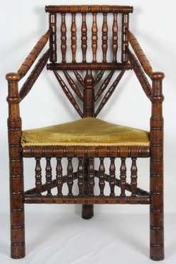 16/17th Century English Corner Chair Copy