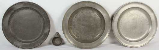 Lot of Four Pewter items