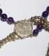 14k Gold and Amethyst Bead Necklace