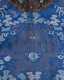 Antique Chinese Blue Brocade dragon motif robe.