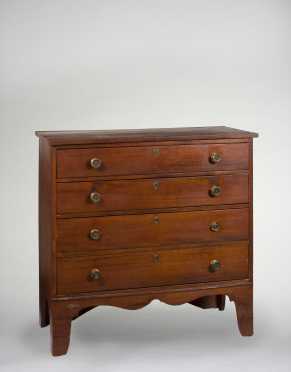 Early 19th Century Hepplewhite Four Drawer Chest