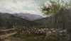 Frank Henry Shapleigh painting of Mount Washington from Jackson, New Hampshire. 