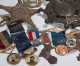 Grouping of G.A.R.  Pins, Ribbons and Buttons, Buckles Military Medals