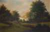 Reinhold Werner,  oil on canvas of a Summer Landscape