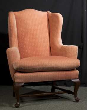 Queen Ann Style Wing Chair.