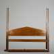 Tiger Maple Pencil Post Style King Size Bed