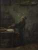 Frans Meerts Attributed  painting of a scholar at his desk.