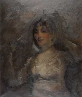 Mary Fraser Wesselhoeft portrait of "Mrs. Perez Morton."