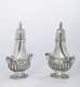 Thomas Hammersley, 18thC, New York, Pair of American Coin Silver Pepper Castors.