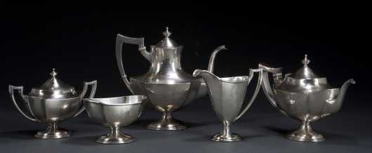 Five Piece Sterling Silver Tea/Coffee Set.