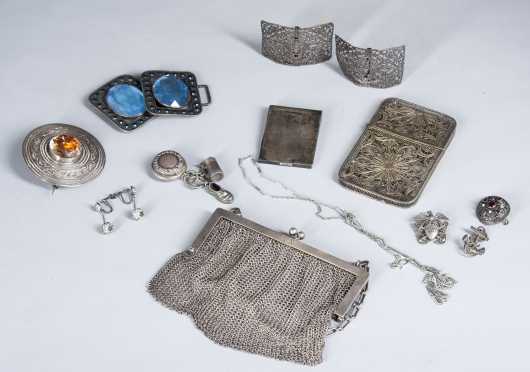 Miscellaneous Lot of Silver & Sterling Silver Jewelry