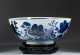 Chinese Export Blue and White Punch Bowl
