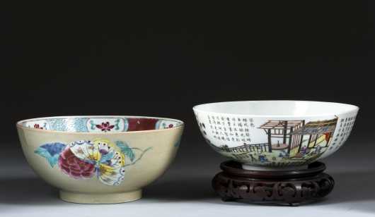 Two Chinese Punch Bowls