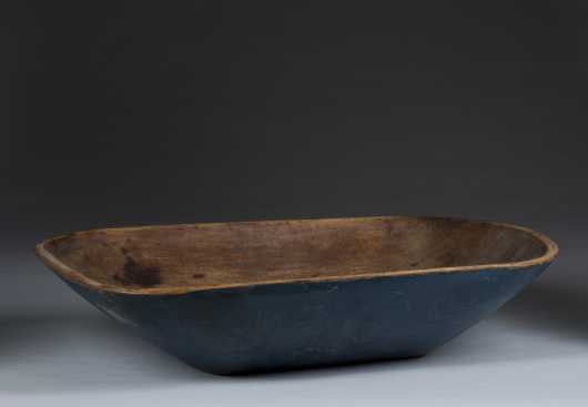 Blue Painted Chopping Bowl