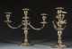 Two Weighted Hollowware Sterling Silver Candelabras