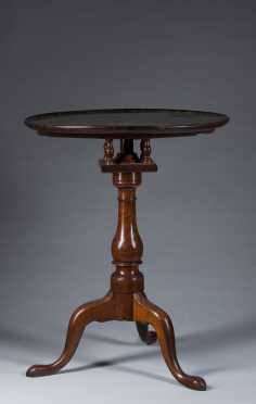 Walnut Dish Top Candle stand