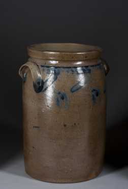 19th Century Pennsylvania Stoneware Butter Churn,