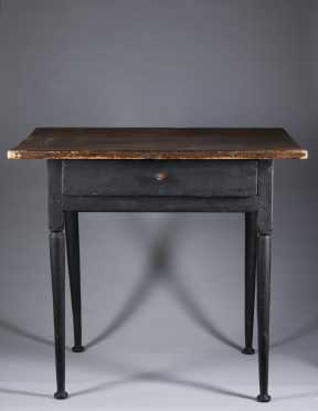18th Century Queen Ann New England Painted Tap Table