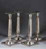 Four Sheffield Silver Candle Sticks