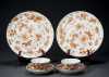 Chinese Export Orange Bird and Butterfly Porcelain,