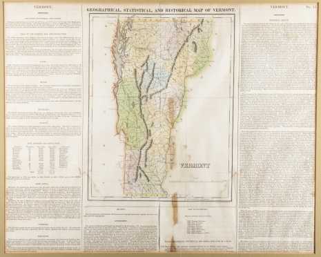 Geographical, Statistical and Historical Map of Vermont,
