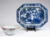 Chinese Export Platter and Punch bowl