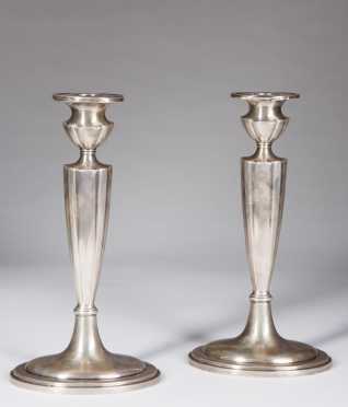 Pair of Gorham Sterling Silver Candle Sticks