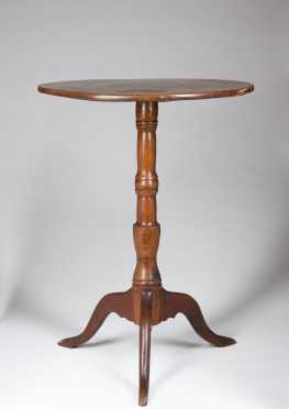 Maple  Round Top Candle Stand