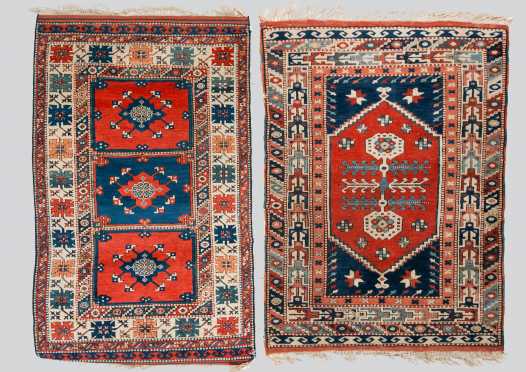 Two Similar Caucasian Style Rugs