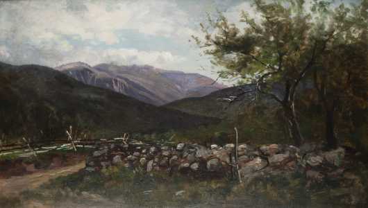 Frank Henry Shapleigh painting of Mount Washington from Jackson, New Hampshire.